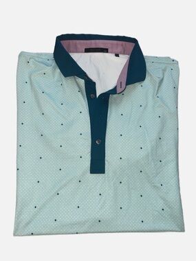 Greyson Golf Polo Men Size XXL Teal Green Short Sleeve Wolf Logo Club Shirt